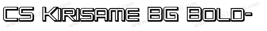 CS Kirisame BG Bold字体转换
